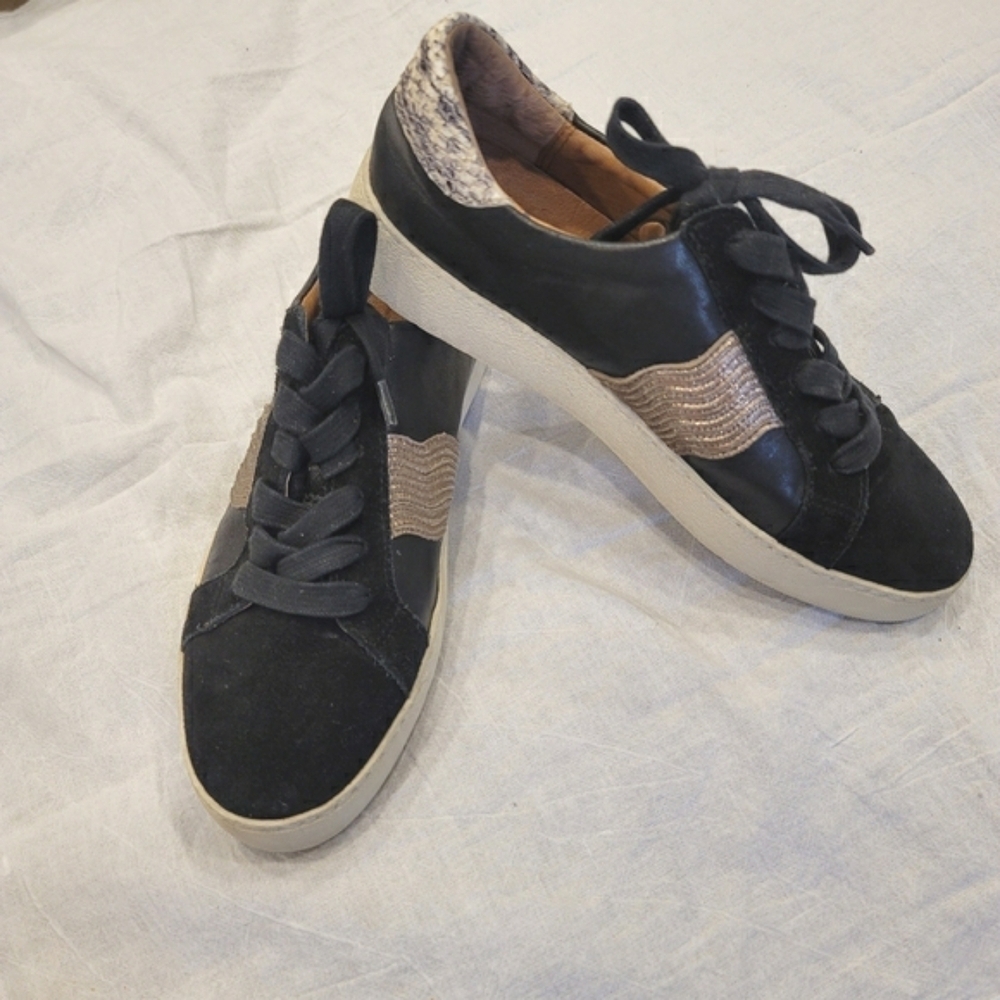 Sz 8W Frye Webster Wave Low Lace Leather Sneakers